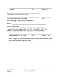 Form GDN M201 Notice of Hearing About an Emergency Minor Guardianship Petition - Washington, Page 3