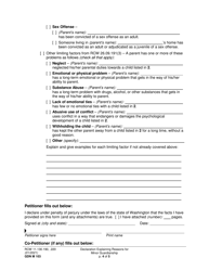 Form GDN M103 Declaration Explaining Reasons for Minor Guardianship - Washington, Page 4