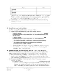 Form GDN M202 Emergency Minor Guardianship Petition - Washington, Page 7