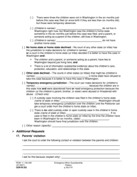 Form GDN M202 Emergency Minor Guardianship Petition - Washington, Page 8