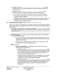 Form GDN M502 Petition to Terminate or Change Minor Guardianship or Non-parent Custody Order - Washington, Page 6