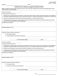 Formulario 8584-S Valoracion Integral De Enfermeria - Texas (Spanish), Page 17