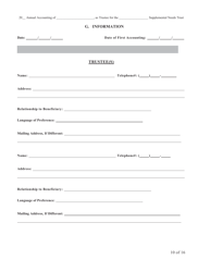 Form SNT-12 Supplemental Needs Trust Accounting - New York City, Page 10