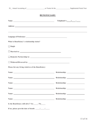 Form SNT-12 Supplemental Needs Trust Accounting - New York City, Page 13