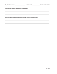 Form SNT-12 Supplemental Needs Trust Accounting - New York City, Page 15