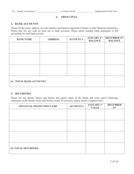 Form SNT-12 Supplemental Needs Trust Accounting - New York City, Page 2