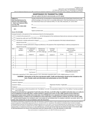 Form PTO/SB/45 Maintenance Fee Transmittal Form