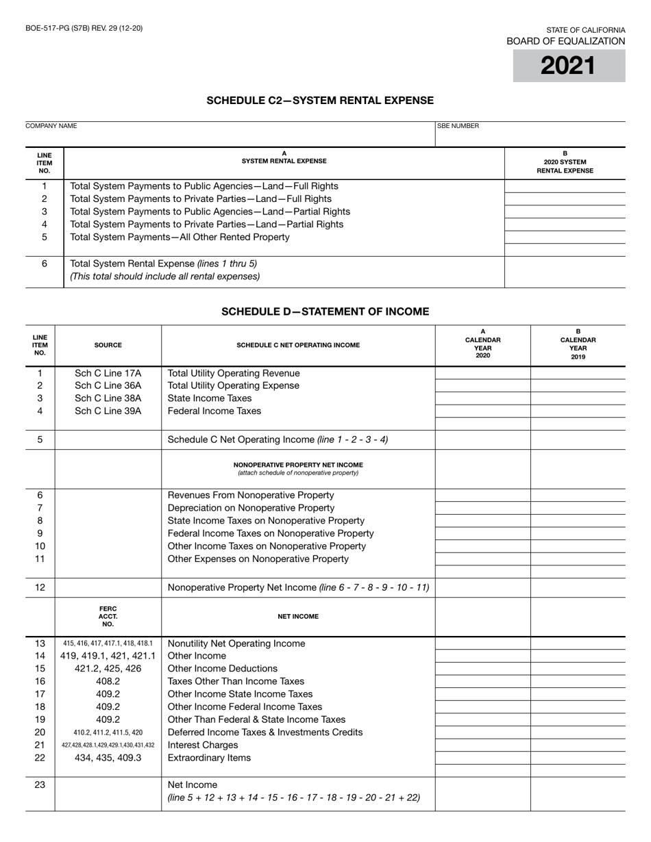 Form BOE-517-PG Property Statement - Intercounty Pipelines - Natural Gas Pipelines - California, Page 14