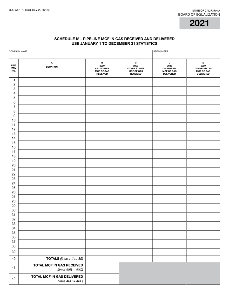 Form BOE-517-PG Property Statement - Intercounty Pipelines - Natural Gas Pipelines - California, Page 18