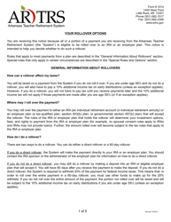 Form 222 T-Drop Account Distribution Request - Arkansas, Page 2