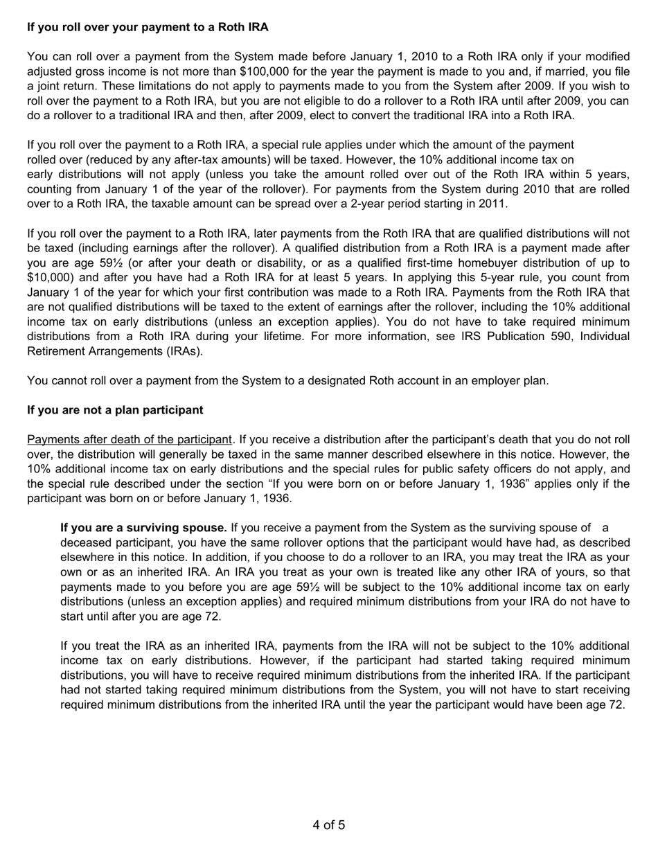 Form 222 T-Drop Account Distribution Request - Arkansas, Page 5