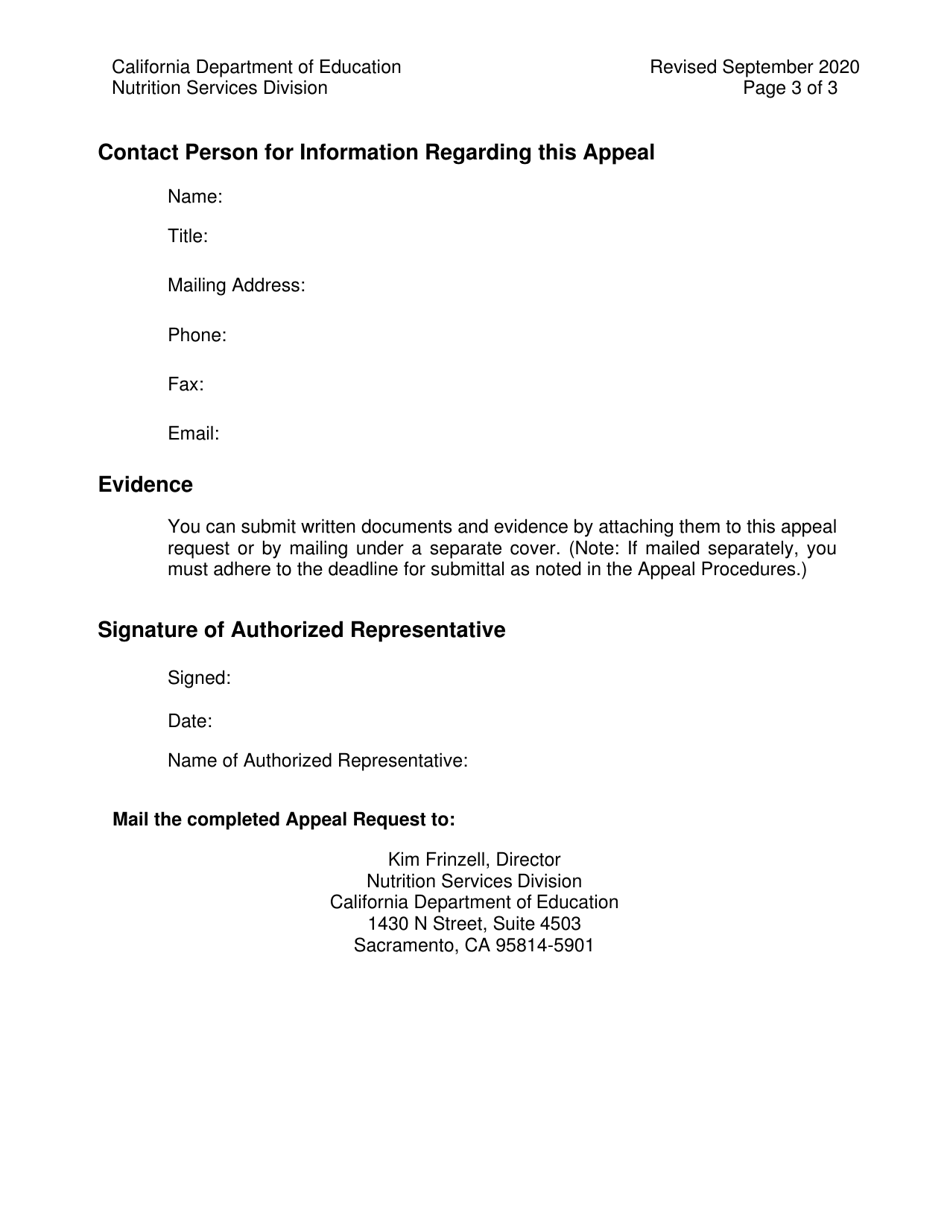 Appeal Request - California, Page 3