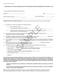 Form BOE-261-GNT Disabled Veterans&#039; Exemption Change of Eligibility Report - California, Page 2