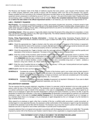 Form BOE-571-R Apartment House Property Statement - Sample - California, Page 3