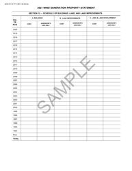 Form BOE-571-W Wind Generation Property Statement - Sample - California, Page 11