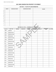 Form BOE-571-W Wind Generation Property Statement - Sample - California, Page 7