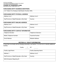 Form ISD/CCPEB-143 Change of Ownership Form - California, Page 4