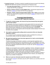 Form 37A-590A Application for Subsequent Associate Marriage and Family Therapist Registration - California, Page 2