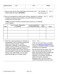Form 37A-590A Application for Subsequent Associate Marriage and Family Therapist Registration - California, Page 4