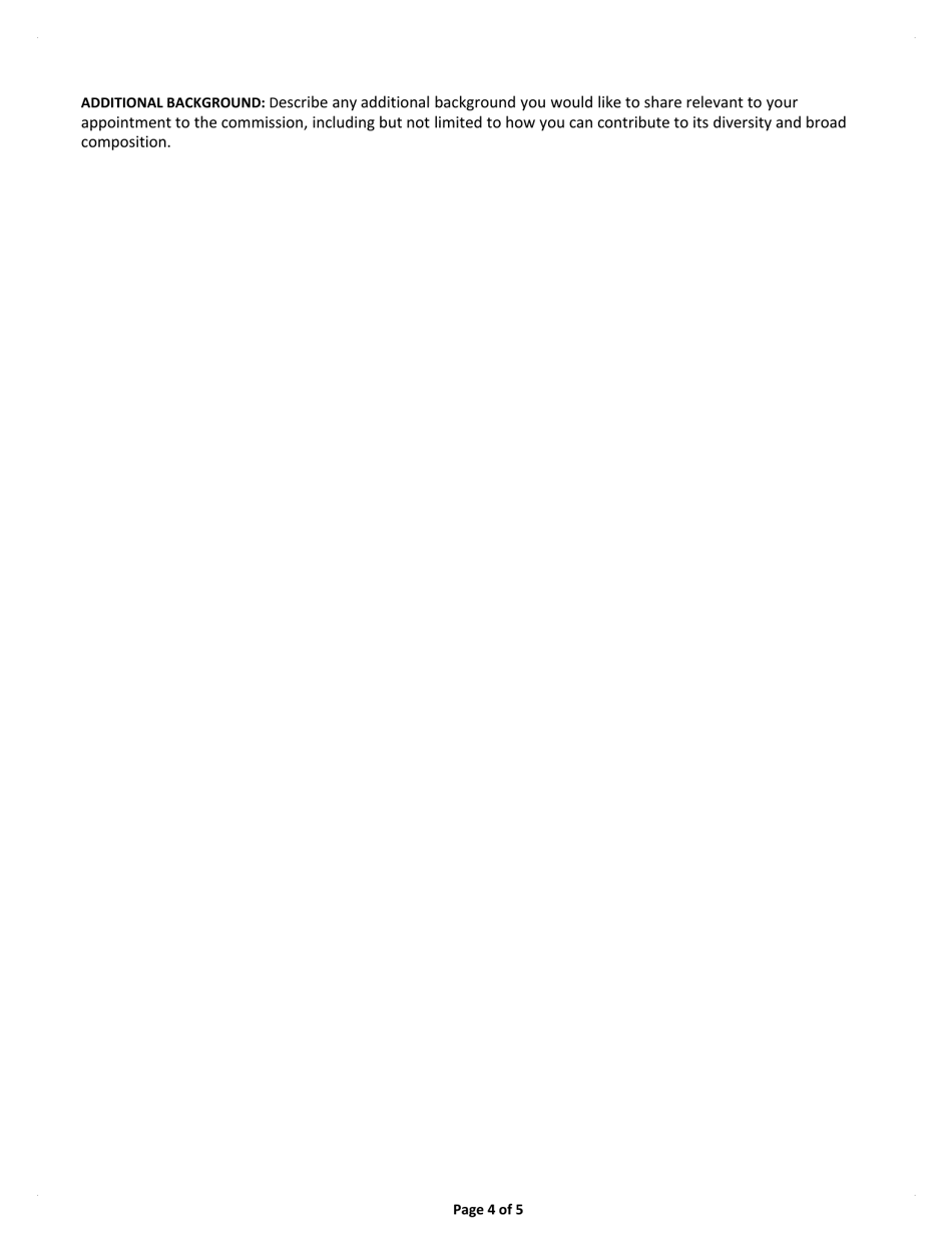 Application to Serve on the Ad Hoc Commission on the Discipline System - California, Page 6