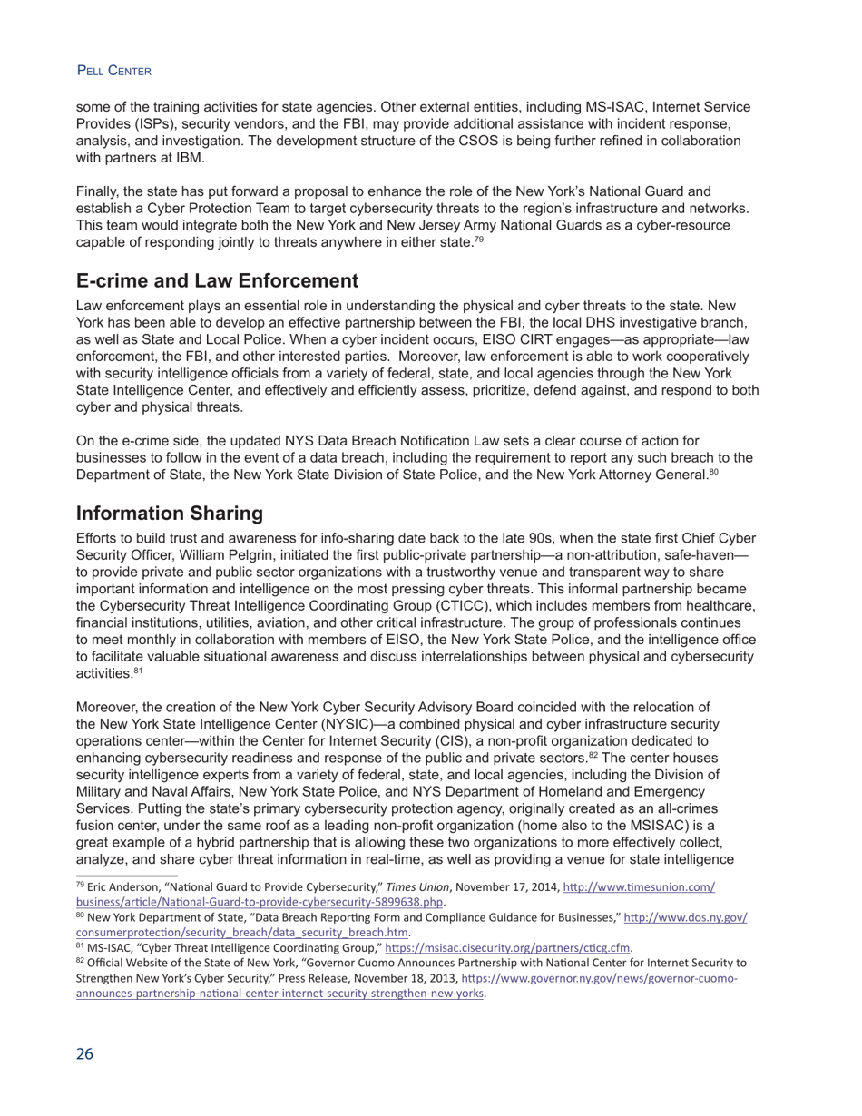 State of the States on Cybersecurity - Francesca Spidalieri, Pell Center, Page 26