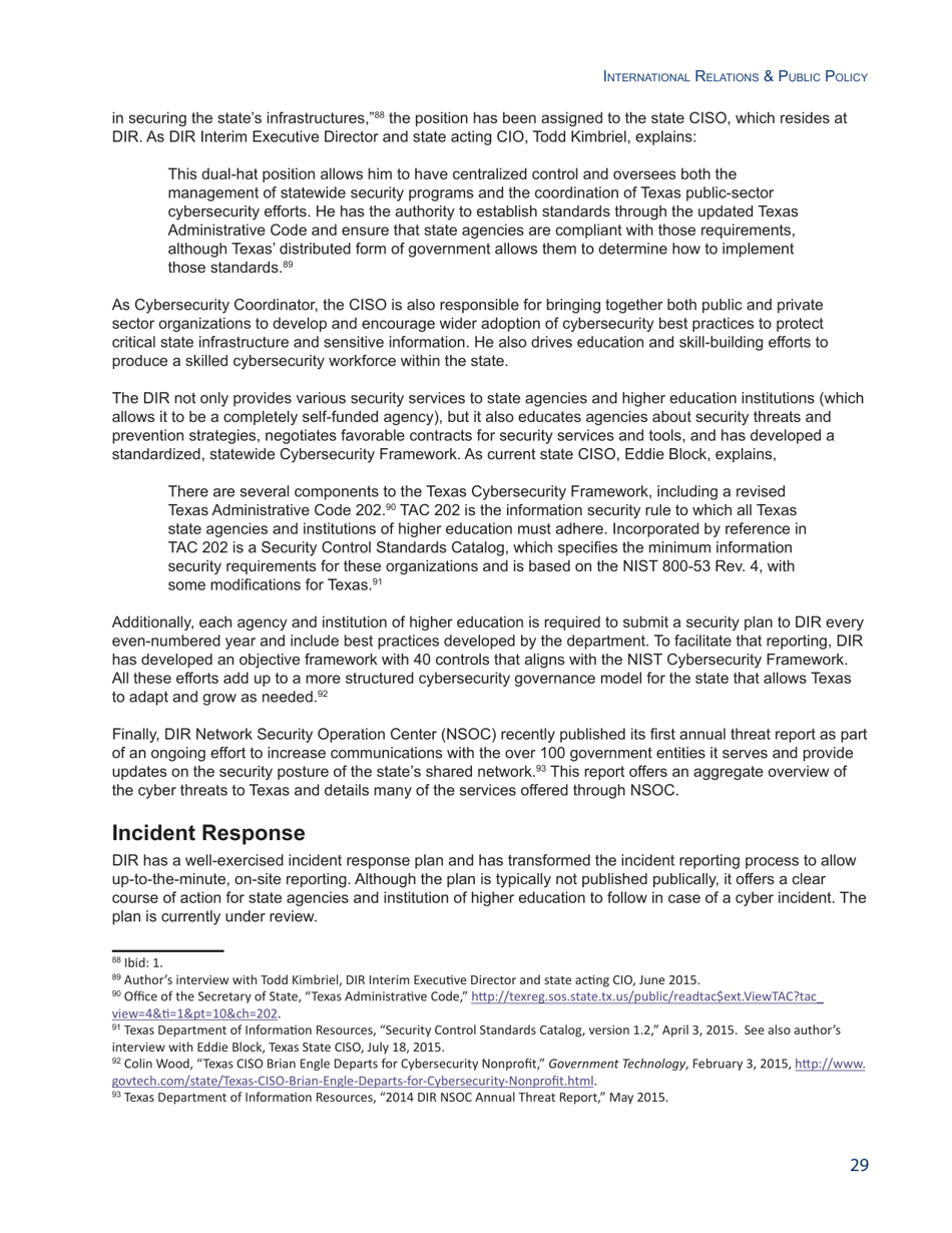 State of the States on Cybersecurity - Francesca Spidalieri, Pell Center, Page 29