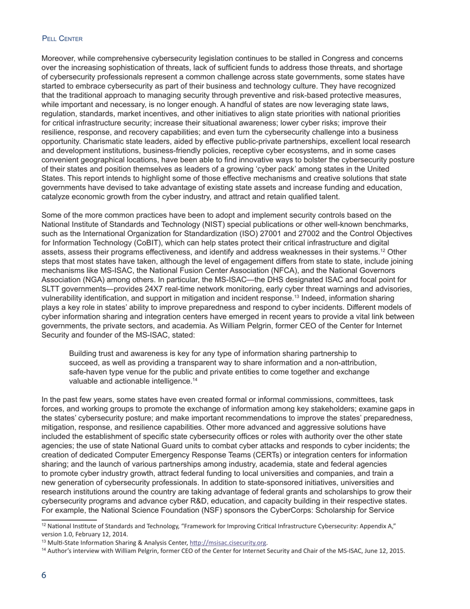 State of the States on Cybersecurity - Francesca Spidalieri, Pell Center, Page 6