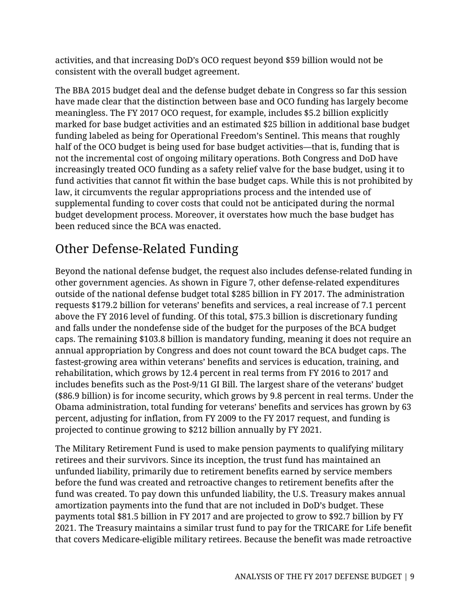 Analysis of the FY 2017 Defense Budget - Todd Harrison, Csis, Page 16