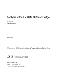 Analysis of the FY 2017 Defense Budget - Todd Harrison, Csis, Page 3