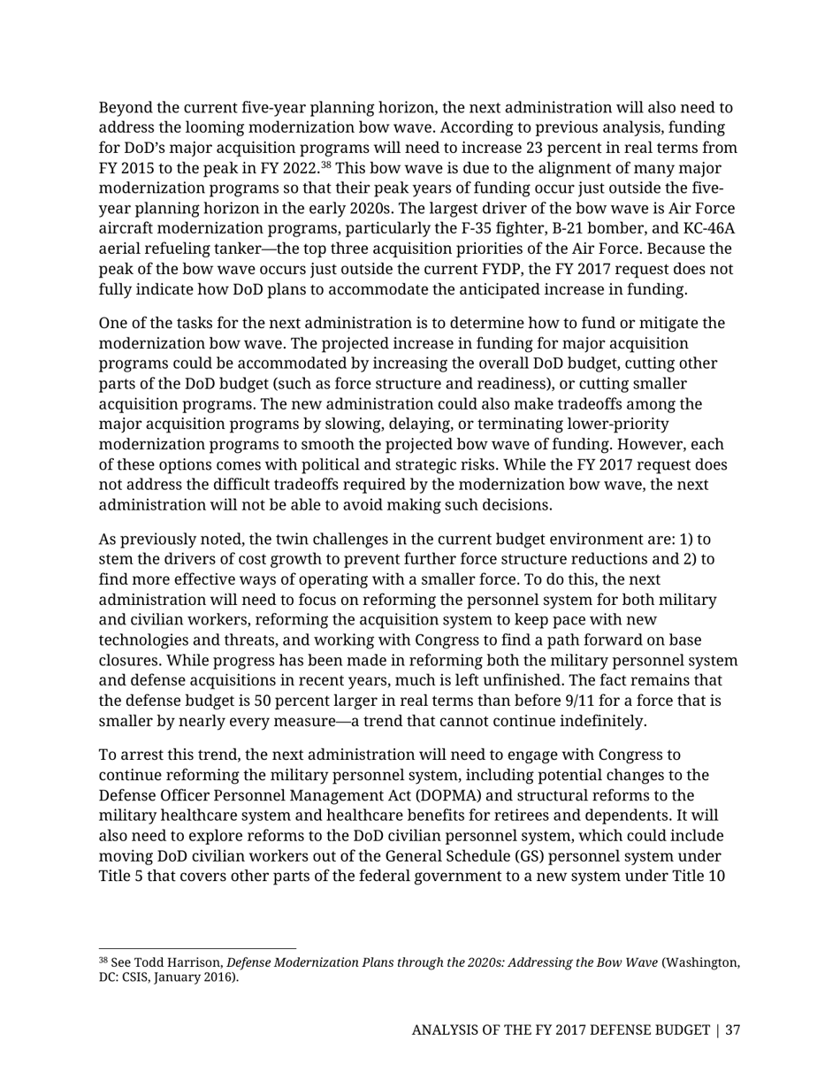 Analysis of the FY 2017 Defense Budget - Todd Harrison, Csis, Page 44
