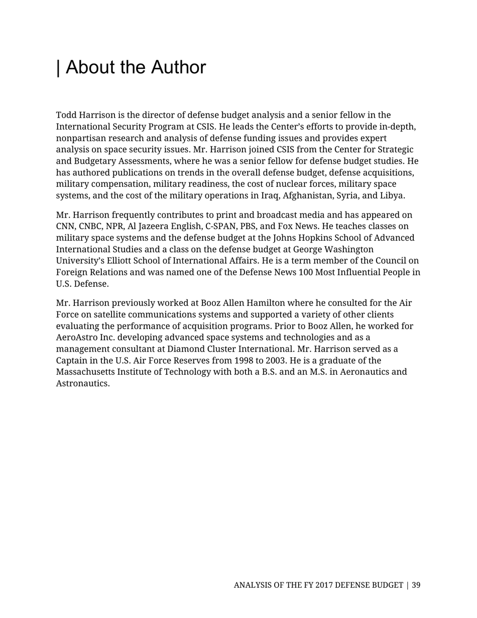 Analysis of the FY 2017 Defense Budget - Todd Harrison, Csis, Page 46