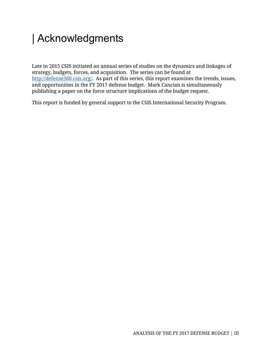 Analysis of the FY 2017 Defense Budget - Todd Harrison, Csis, Page 7