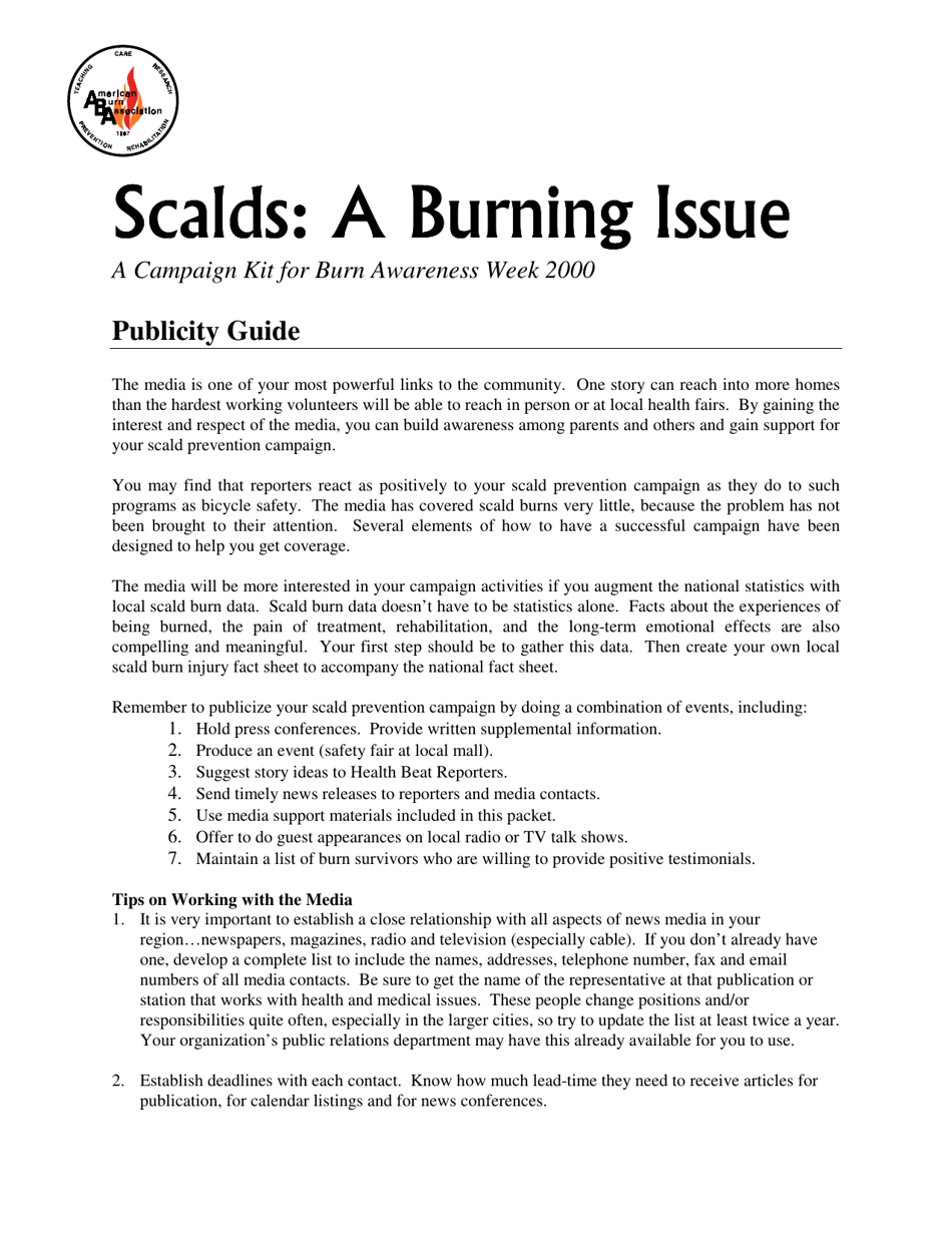 Scalds: a Burning Issue - American Burn Association, Page 7