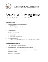 Document preview: Scalds: a Burning Issue - American Burn Association