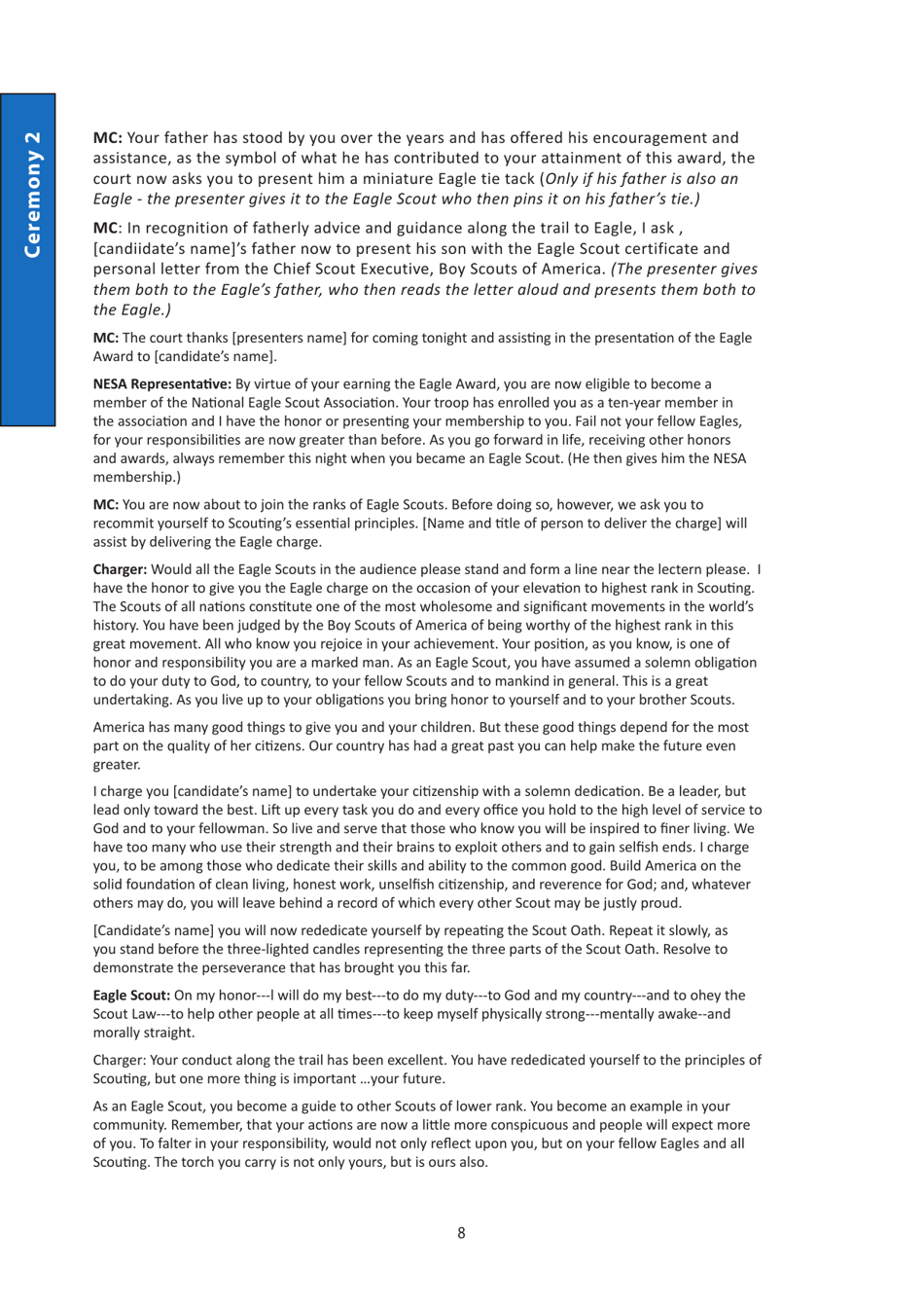 Eagle Scout Award Booklet - Nesa, Page 8