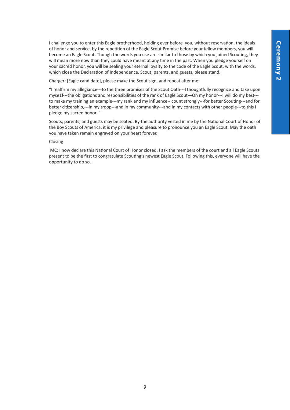 Eagle Scout Award Booklet - Nesa, Page 9