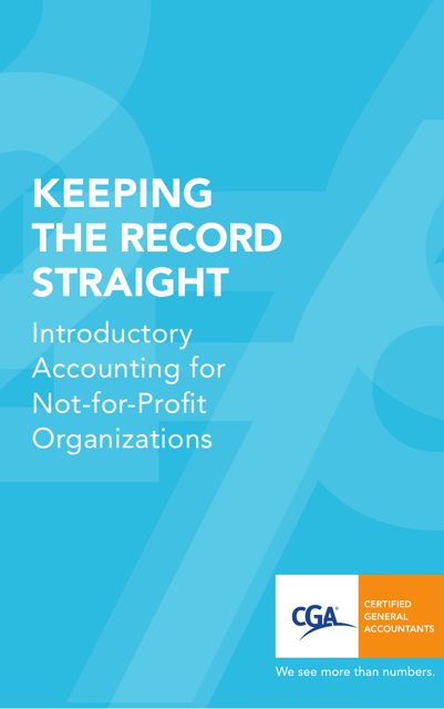 Accounting document for Not-For-Profit Organizations
