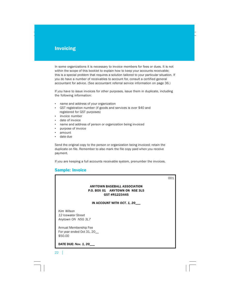 Keeping the Record Straight: Introductory Accounting for Not-For-Profit Organizations, Page 22
