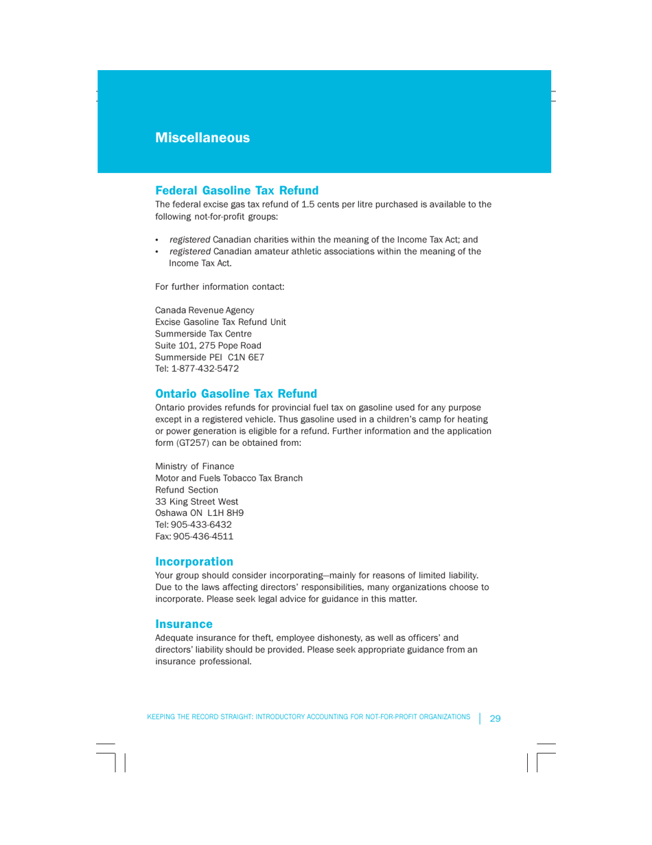 Keeping the Record Straight: Introductory Accounting for Not-For-Profit Organizations, Page 29