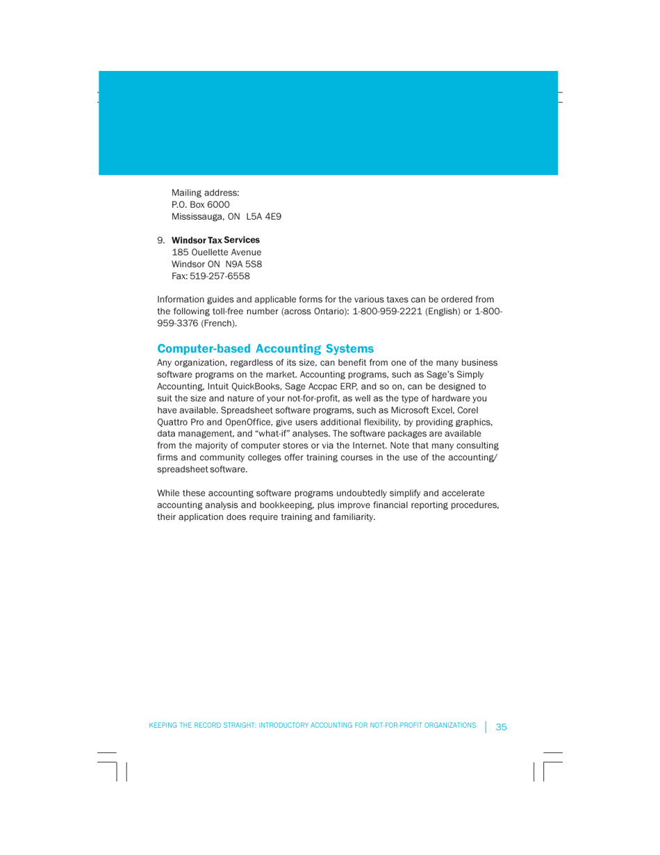 Keeping the Record Straight: Introductory Accounting for Not-For-Profit Organizations, Page 35