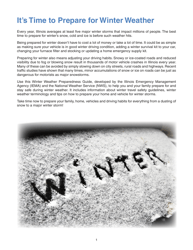 Winter Weather Preparedness Guide - Illinois, Page 2