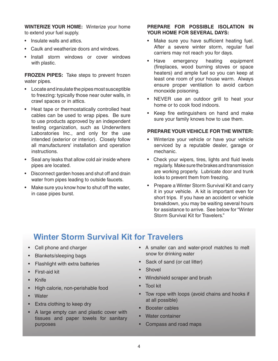 Winter Weather Preparedness Guide - Illinois, Page 5