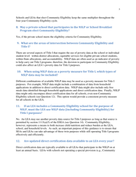 Community Eligibility Provision: Department of Education Title I Guidance, Page 10