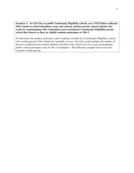 Community Eligibility Provision: Department of Education Title I Guidance, Page 22