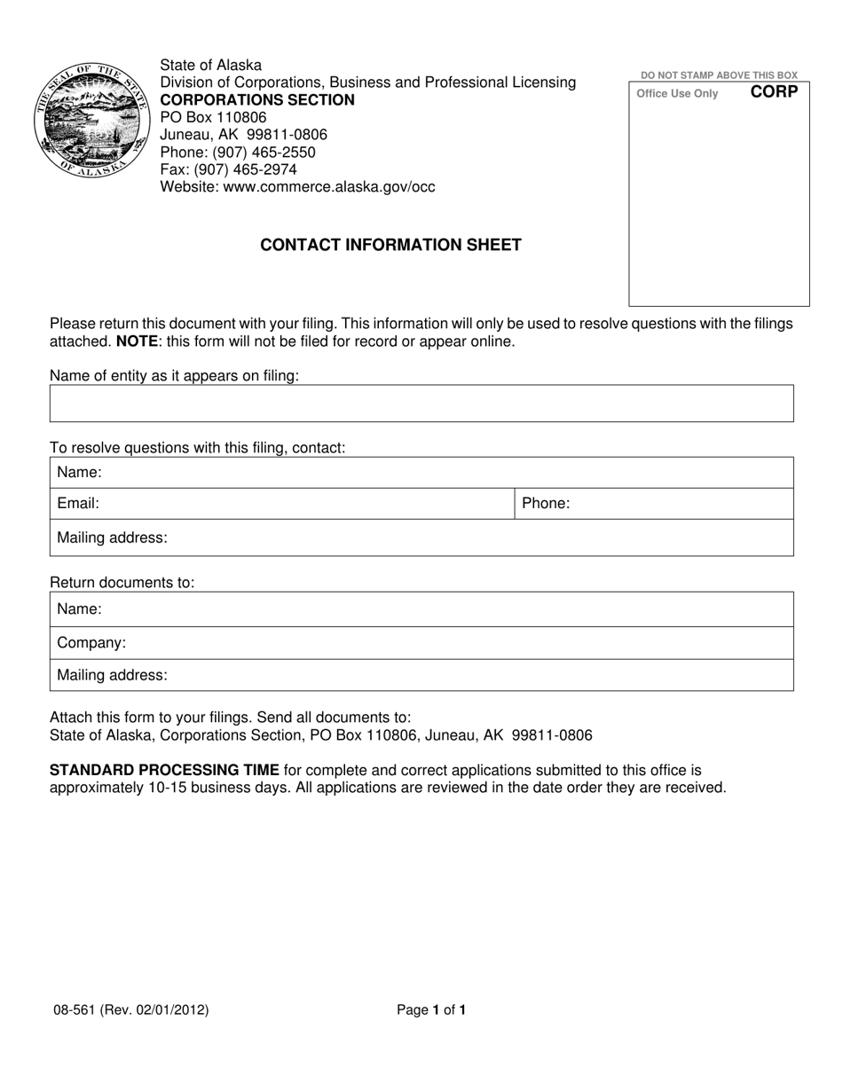 Form 08-497 Certificate of Registration - Foreign Limited Liability Company - Alaska, Page 5