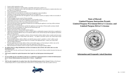 Limited Purpose Instruction Permit, Limited Purpose Provisional Driver&#039;s License and Limited Purpose Driver&#039;s License - Hawaii, Page 2
