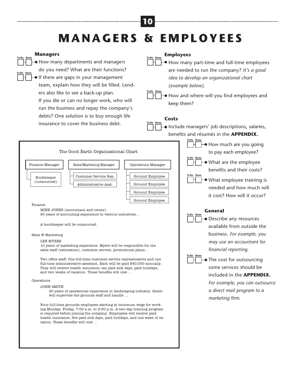 The Plan: a Step-By-Step Business Plan Workbook - Illinois, Page 10