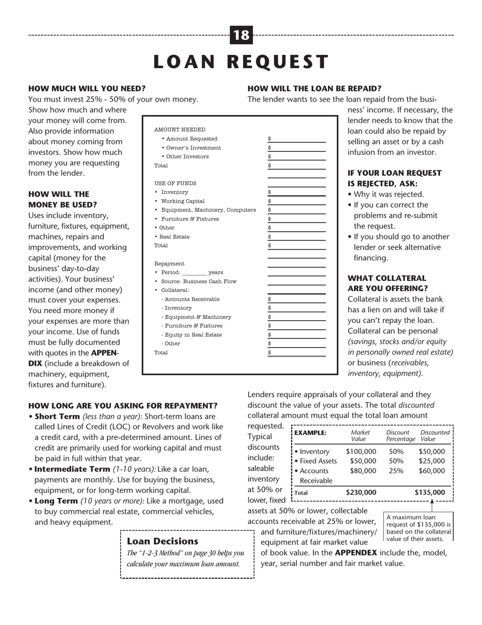 The Plan: a Step-By-Step Business Plan Workbook - Illinois, Page 18