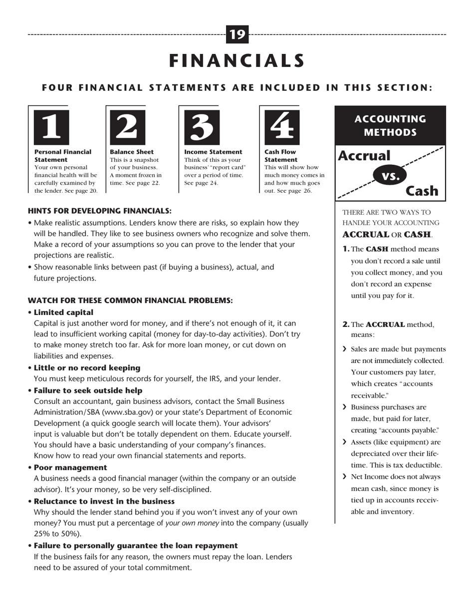 The Plan: a Step-By-Step Business Plan Workbook - Illinois, Page 19