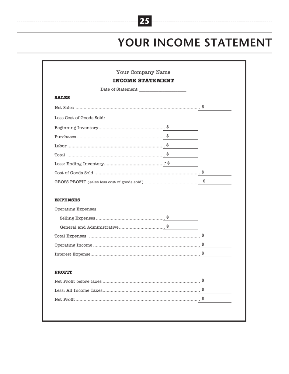 The Plan: a Step-By-Step Business Plan Workbook - Illinois, Page 25